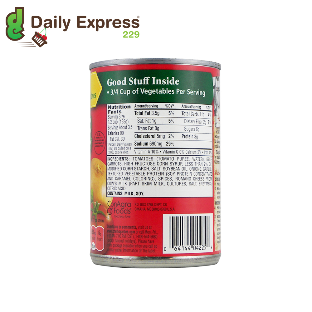 Sốt Boyardee vị Spaghetti có thịt 425g USA_56k (2)